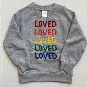 Hanna Andersson Loved Sweatshirt (NWOT)